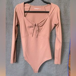 Abercrombie bodysuit with front tie